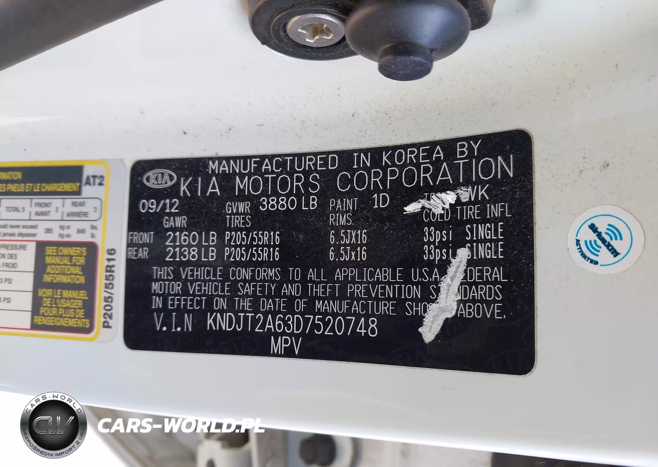 2013 Kia Soul + VIN:KNDJT2A63D7520748 - 9