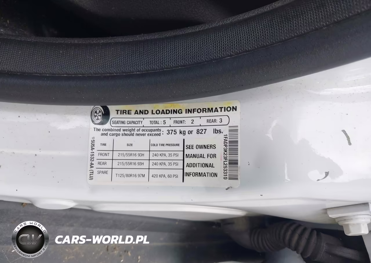 2015 Ford Focus Se VIN:1FADP3K23FL253310 - 9