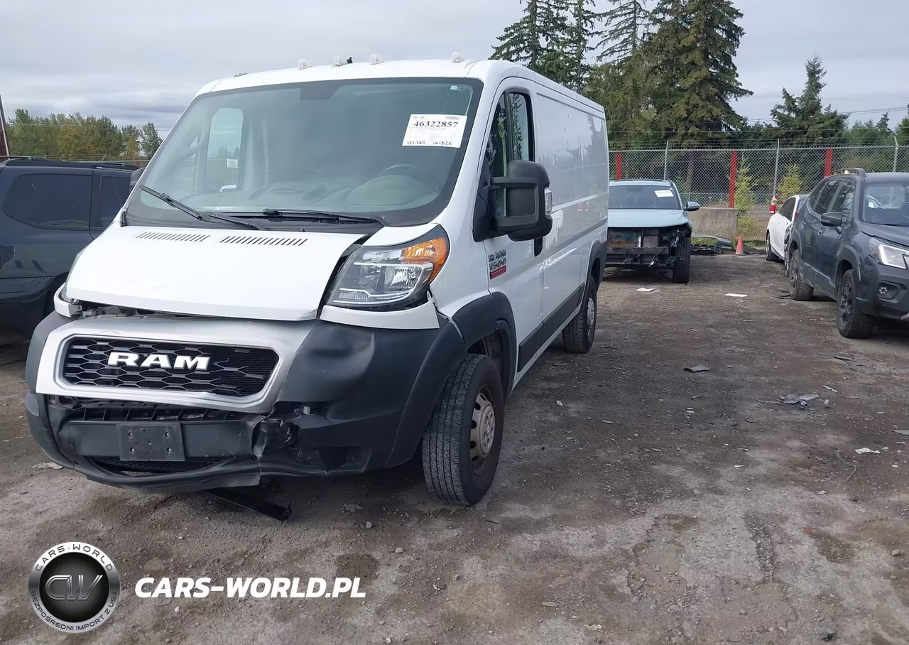 2021 Ram Promaster 1500 Low Roof 136 Wb VIN:3C6LRVAG5ME576098 - 2