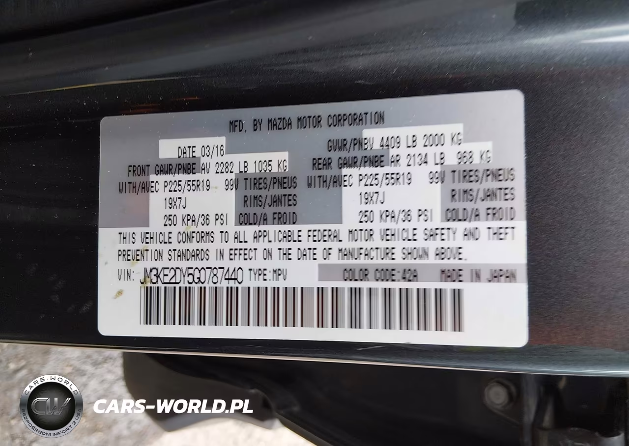 2016 Mazda Cx-5 Grand Touring VIN:JM3KE2DY5G0787440 - 9