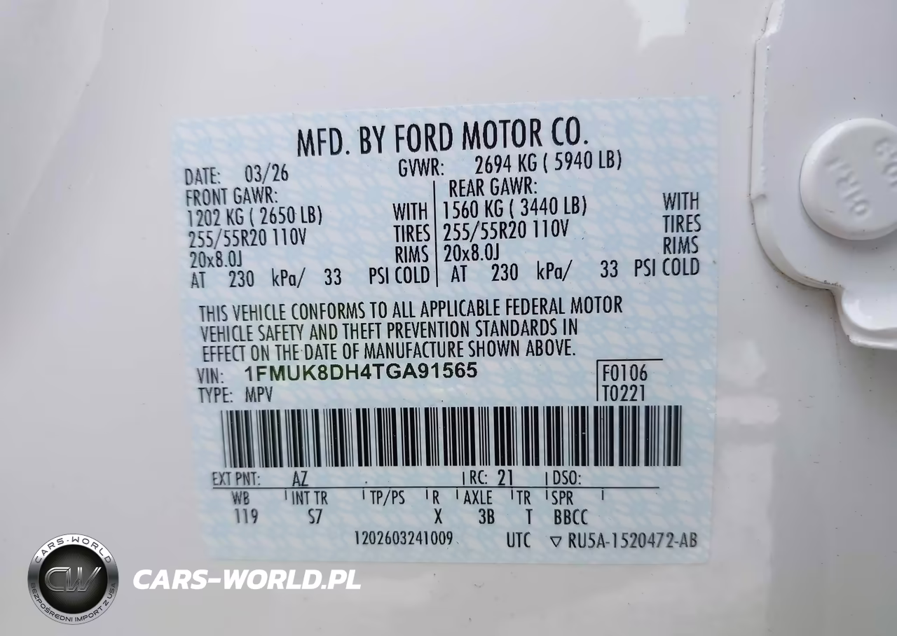 2026 Ford Explorer Active VIN:1FMUK8DH4TGA91565 - 9