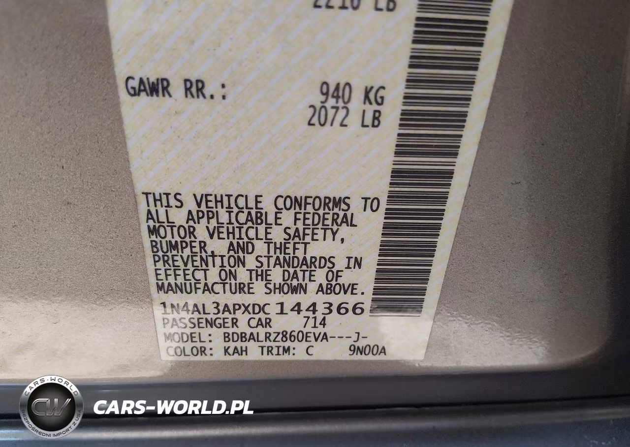 2013 Nissan Altima 2.5 S VIN:1N4AL3APXDC144366 - 9