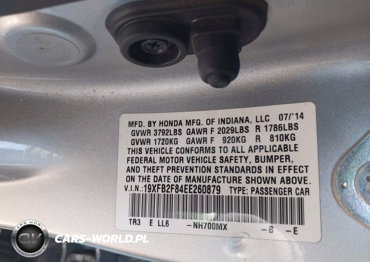 2014 Honda Civic Ex VIN:19XFB2F84EE260879 - 9