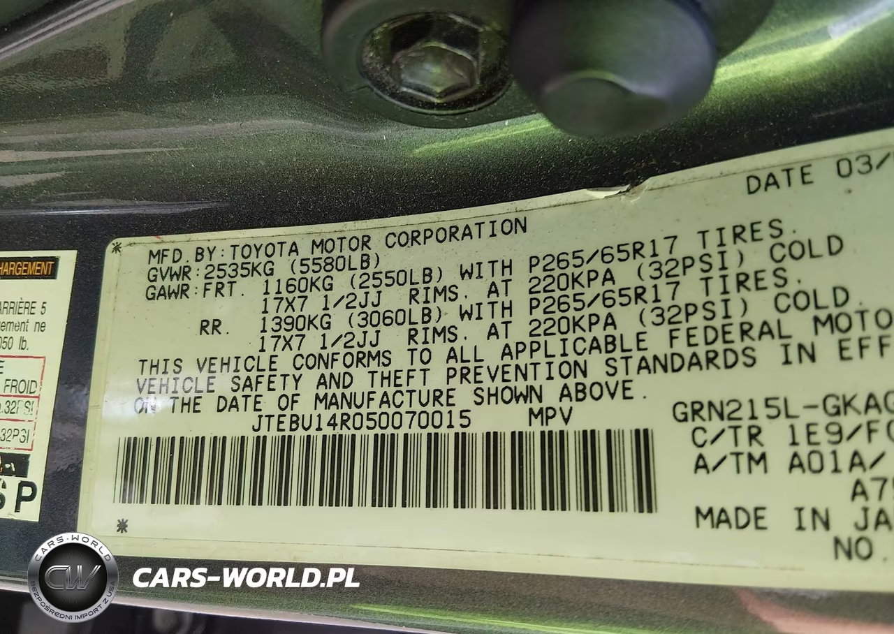 2005 Toyota 4Runner Sr5 V6 VIN:JTEBU14R050070015 - 9