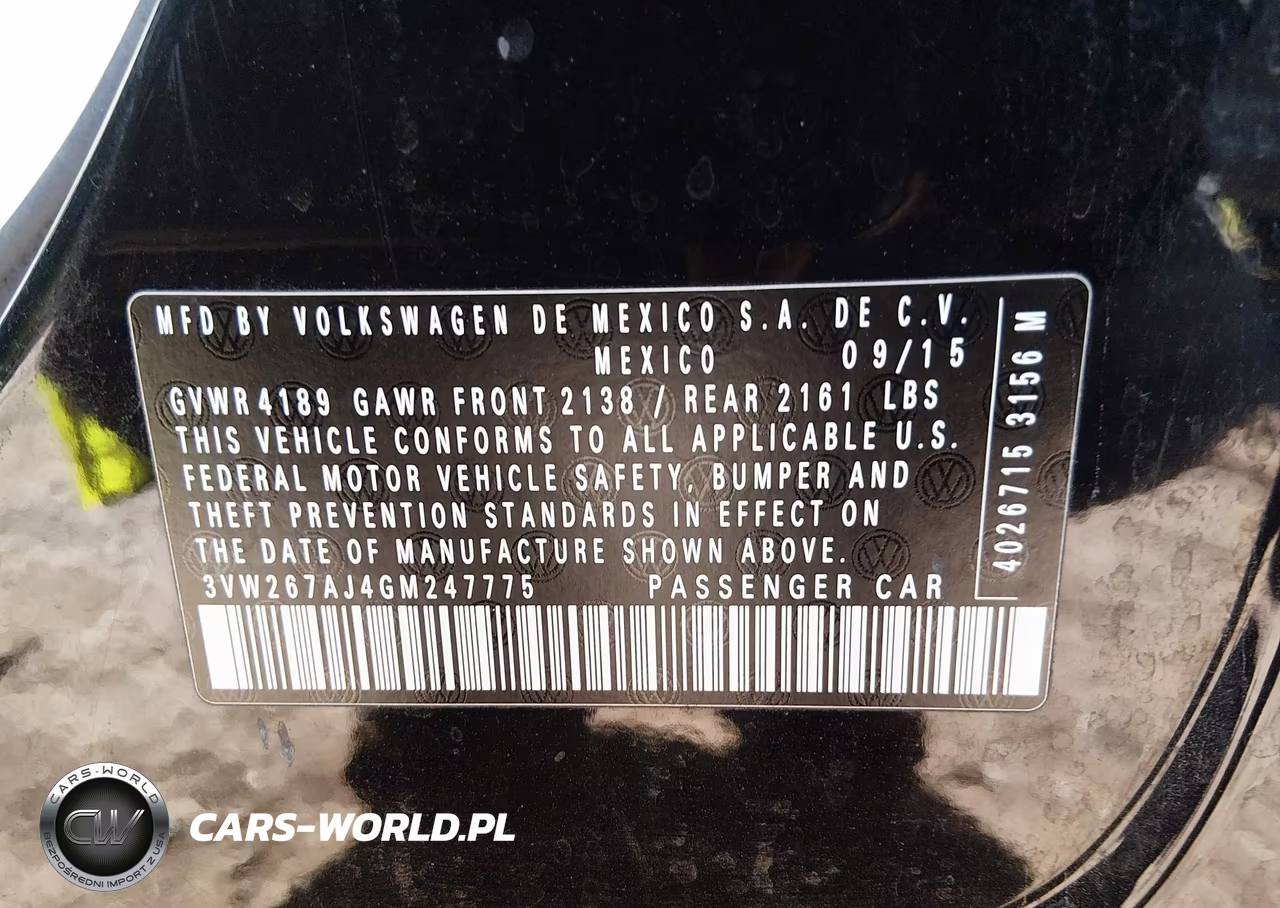 2016 Volkswagen Jetta 1.4T S VIN:3VW267AJ4GM247775 - 9