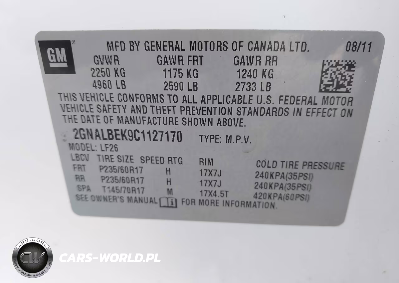 2012 Chevrolet Equinox Ls VIN:2GNALBEK9C1127170 - 9
