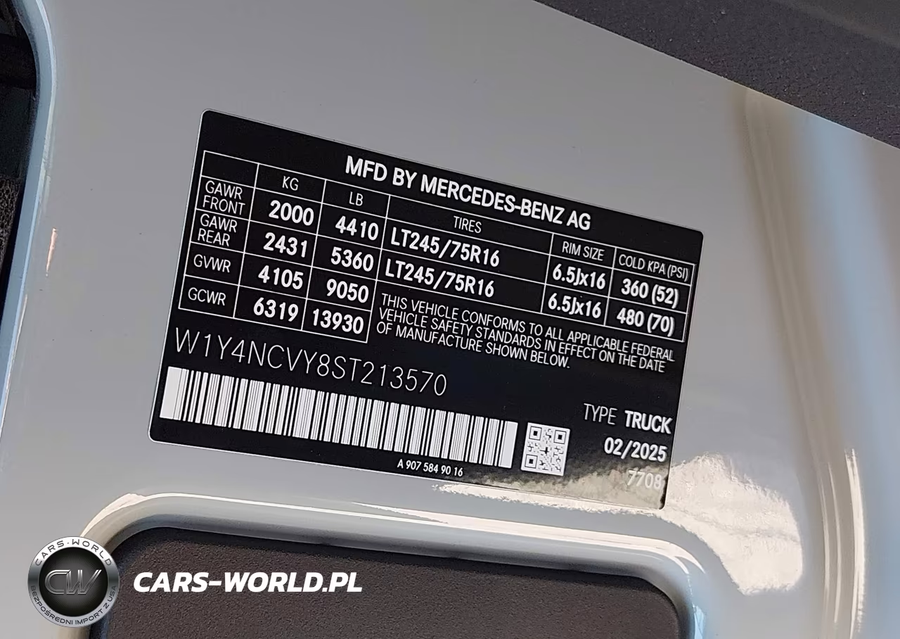 2025 Mercedes-Benz Sprinter 2500 High Roof 4-Cyl Diesel Ho VIN:W1Y4NCVY8ST213570 - 9