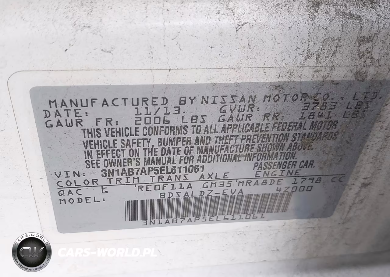 2014 Nissan Sentra Sv VIN:3N1AB7AP5EL611061 - 9