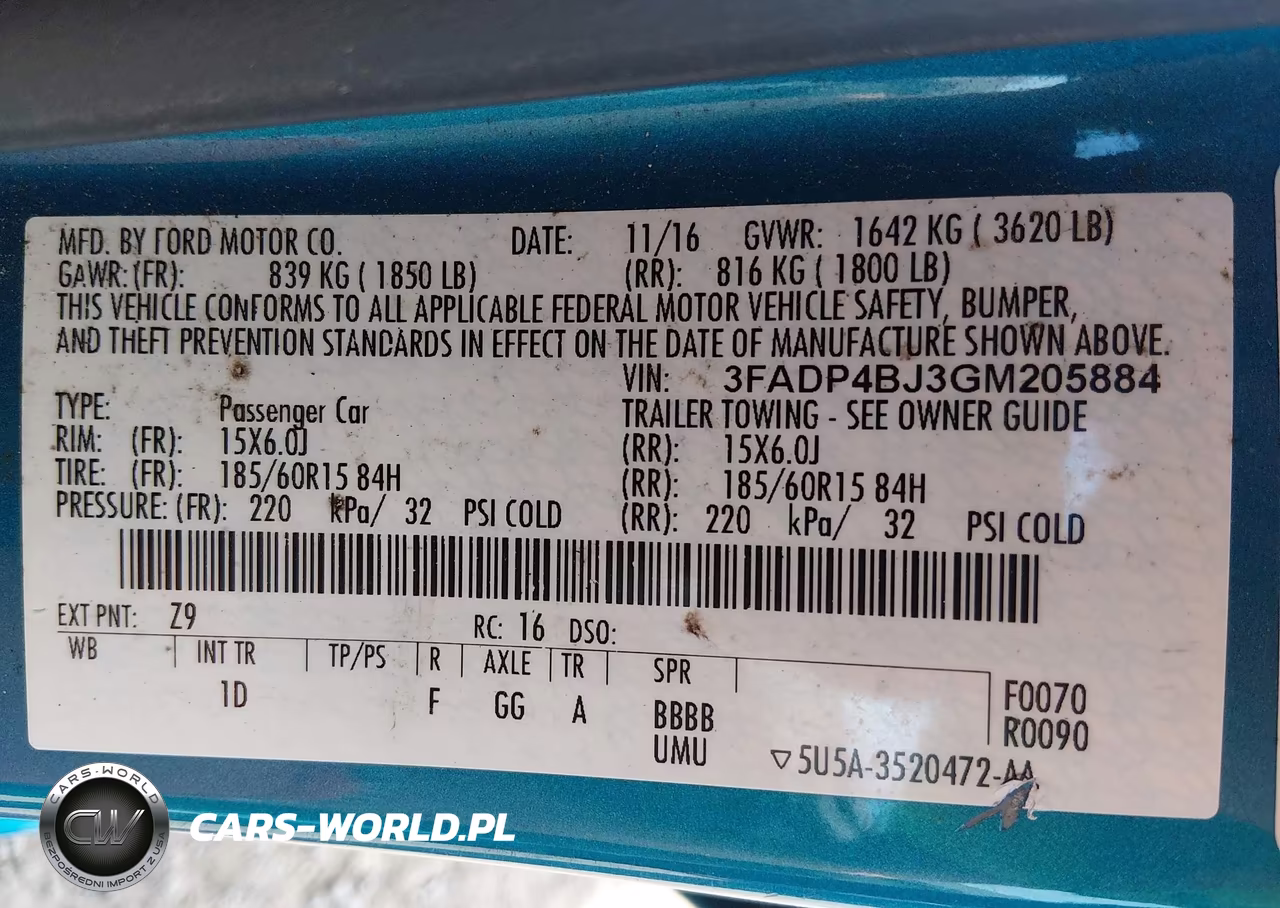 2016 Ford Fiesta Se VIN:3FADP4BJ3GM205884 - 9