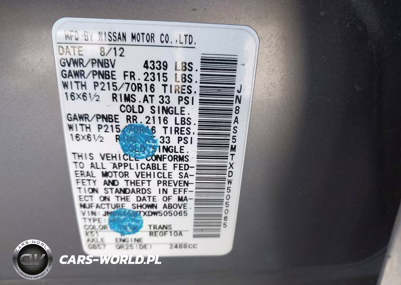 2013 Nissan Rogue S VIN:JN8AS5MTXDW505065 - 9