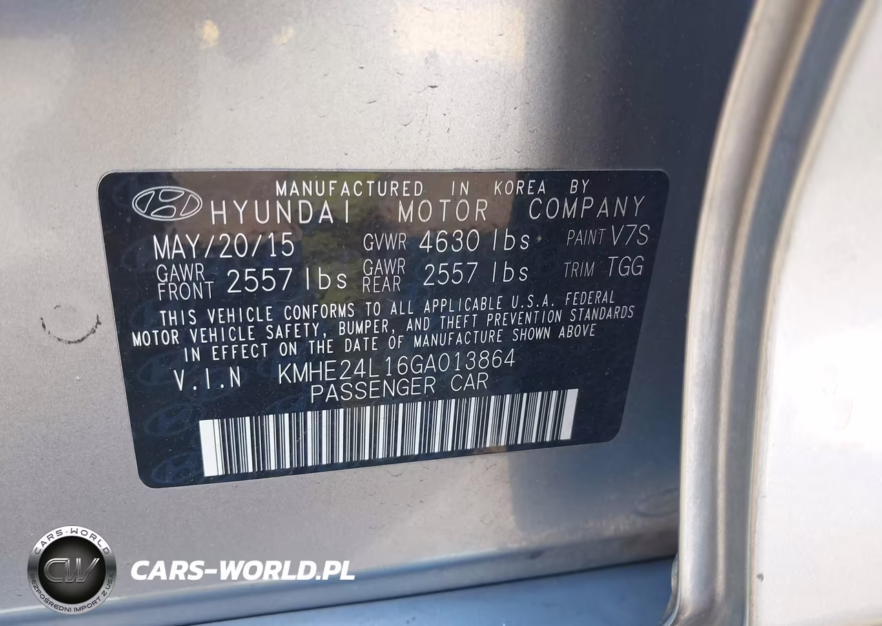 2016 Hyundai Sonata Hybrid Se VIN:KMHE24L16GA013864 - 9