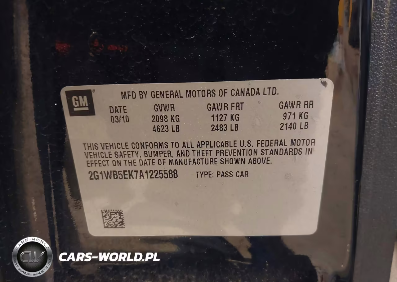 2010 Chevrolet Impala Lt VIN:2G1WB5EK7A1225588 - 9