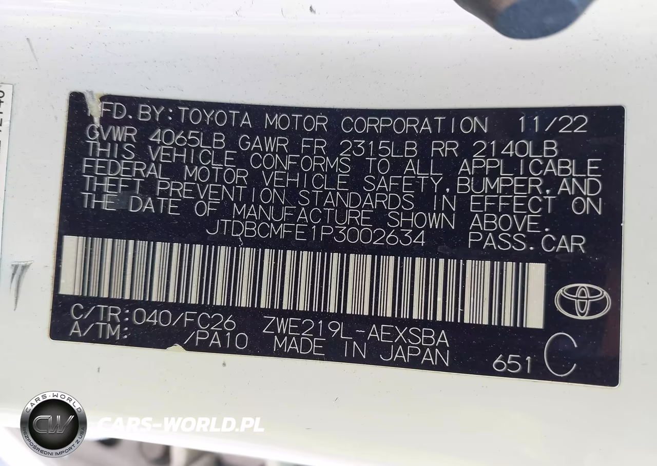 2023 Toyota Corolla Hybrid Se VIN:JTDBCMFE1P3002634 - 9