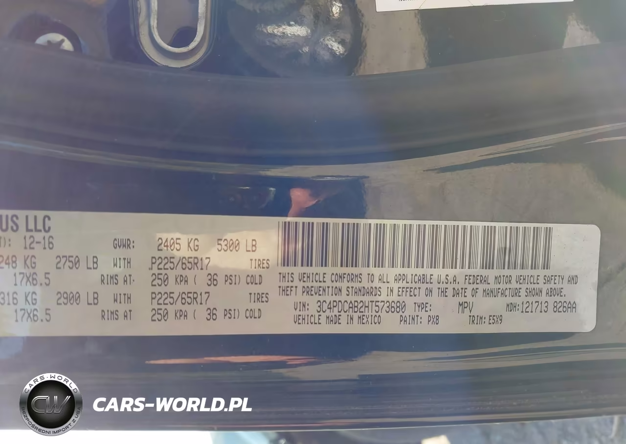 2017 Dodge Journey Se VIN:3C4PDCAB2HT573680 - 9