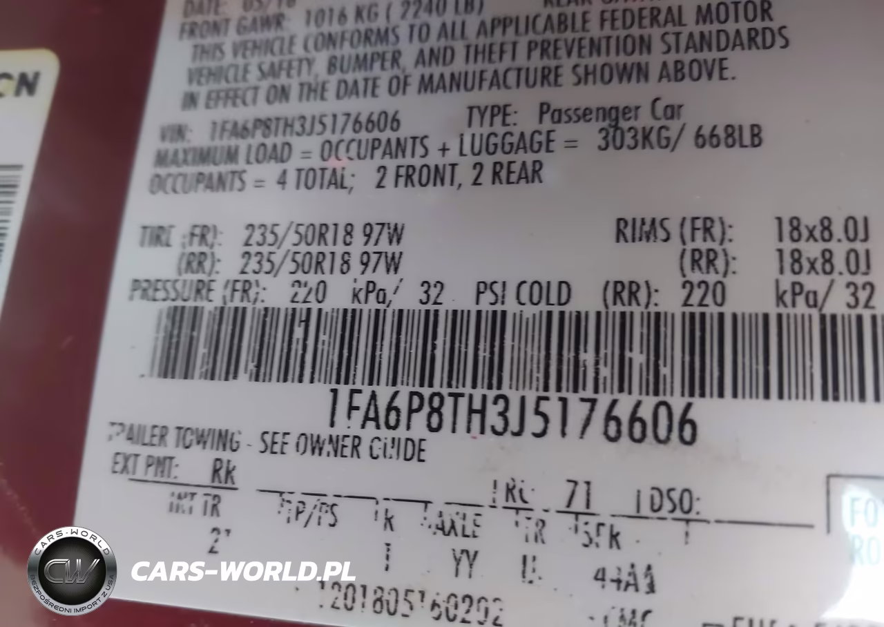 2018 Ford Mustang Ecoboost VIN:1FA6P8TH3J5176606 - 9