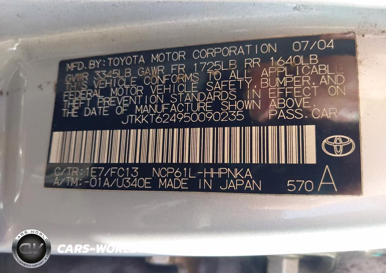 2005 Scion Xa VIN:JTKKT624950090235 - 9