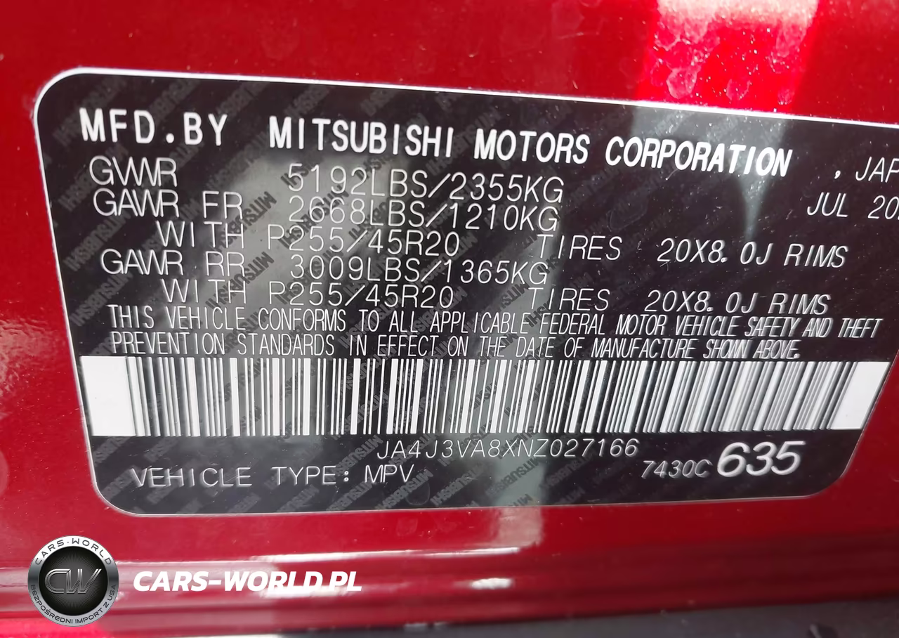 2022 Mitsubishi Outlander Sel 2.5 2Wd-Sel Special Edition 2Wd VIN:JA4J3VA8XNZ027166 - 9