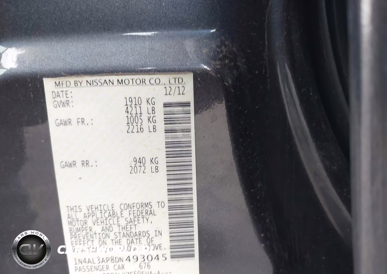2013 Nissan Altima 2.5 Sv VIN:1N4AL3AP8DN493045 - 9