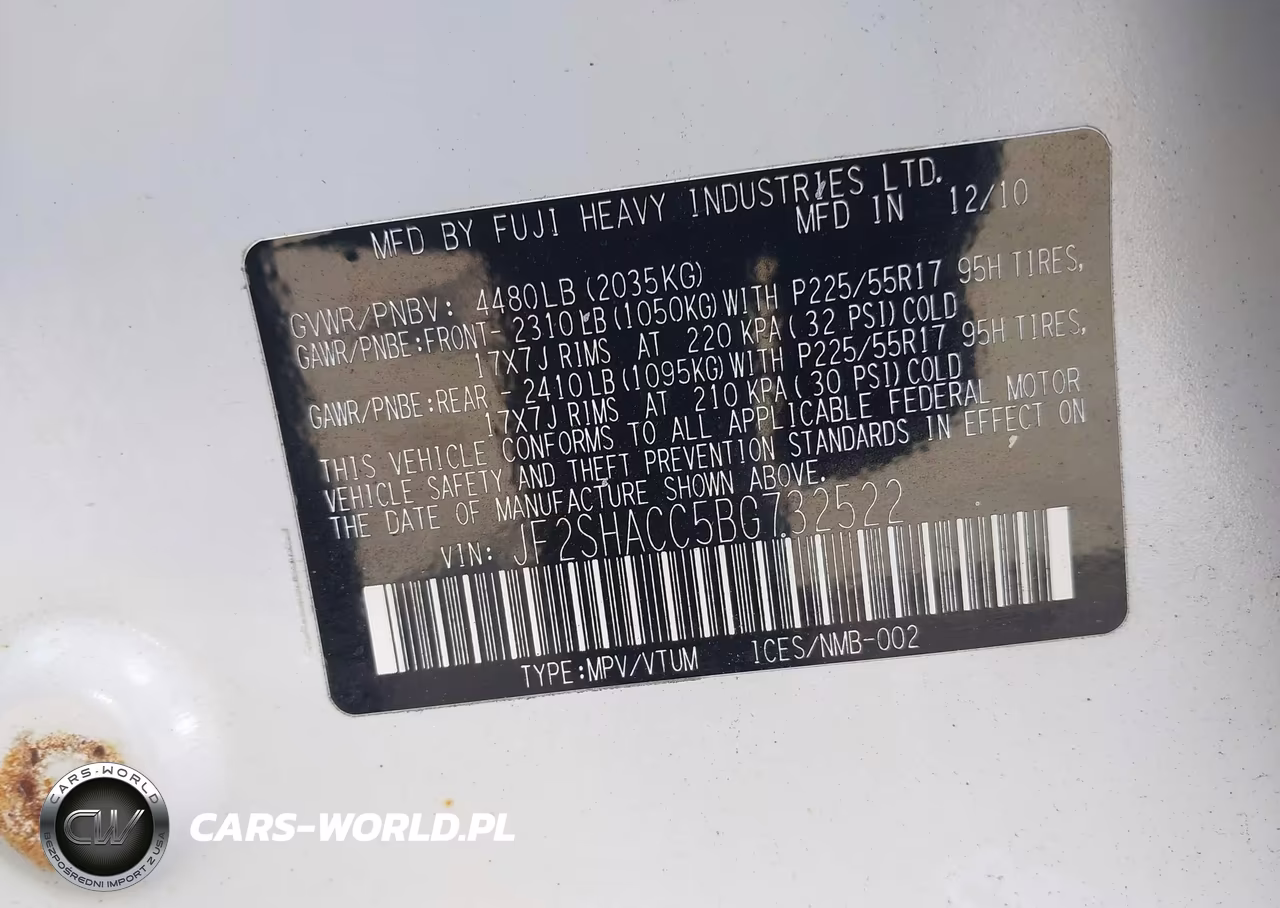 2011 Subaru Forester 2.5X Premium VIN:JF2SHACC5BG732522 - 9