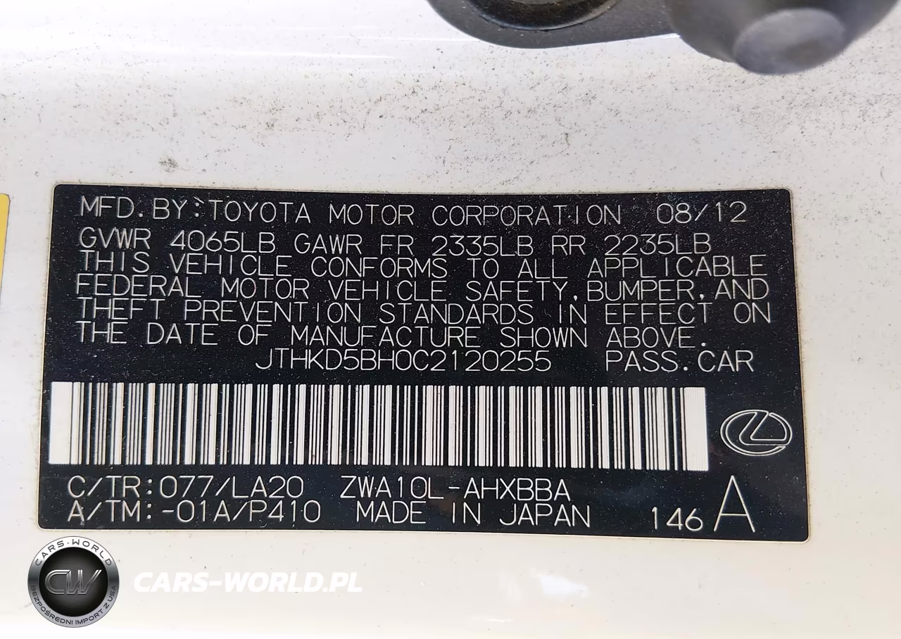 2012 Lexus Ct 200H Premium VIN:JTHKD5BH0C2120255 - 9