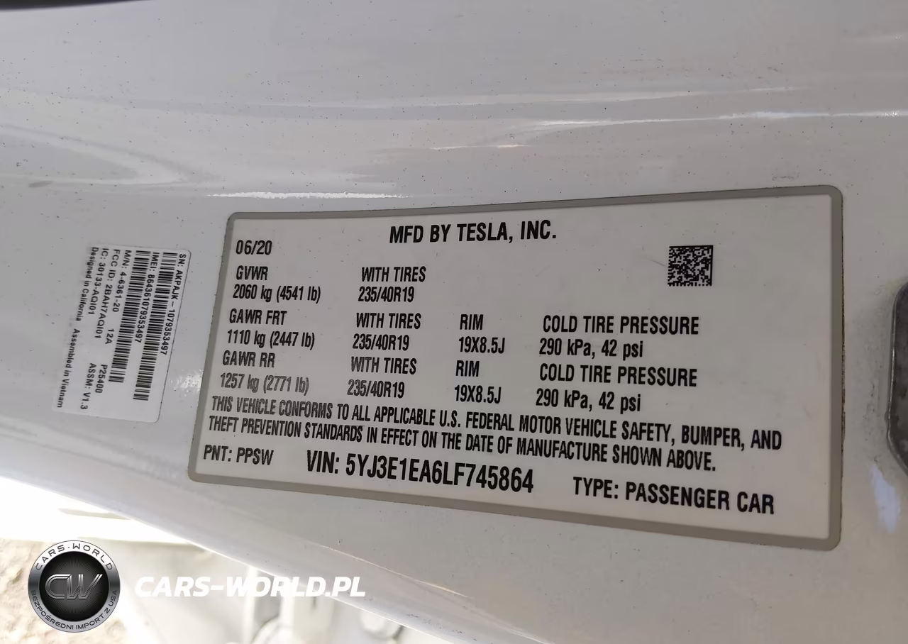 2020 Tesla Model 3 Standard Range Plus Rear-Wheel Drive-Standard Range Rear-Wheel Drive VIN:5YJ3E1EA6LF745864 - 9