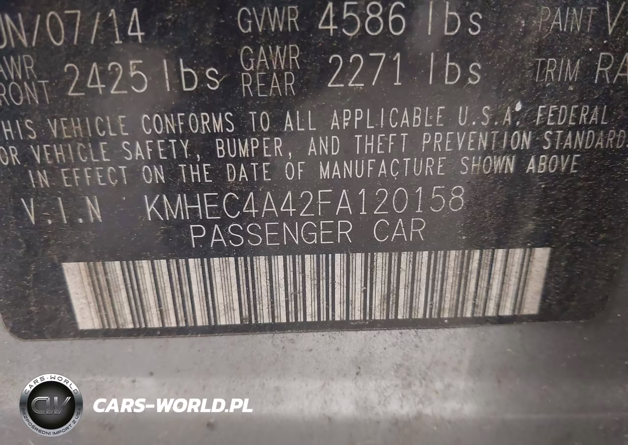 2015 Hyundai Sonata Hybrid VIN:KMHEC4A42FA120158 - 9