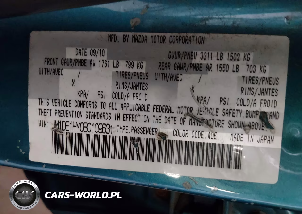 2011 Mazda Mazda2 Sport VIN:JM1DE1HY0B0109631 - 9