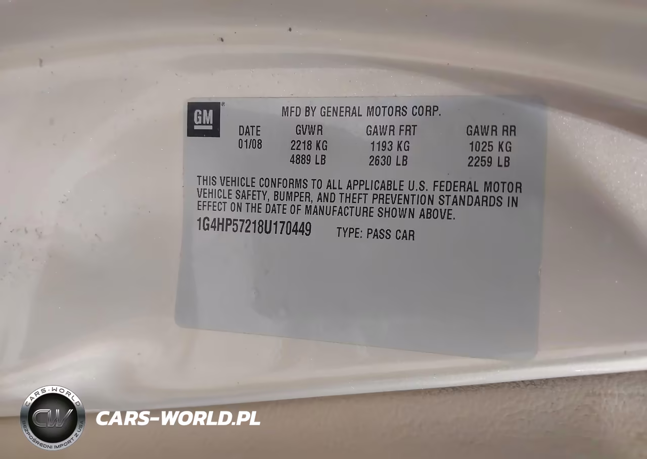 2008 Buick Lucerne Cx VIN:1G4HP57218U170449 - 9