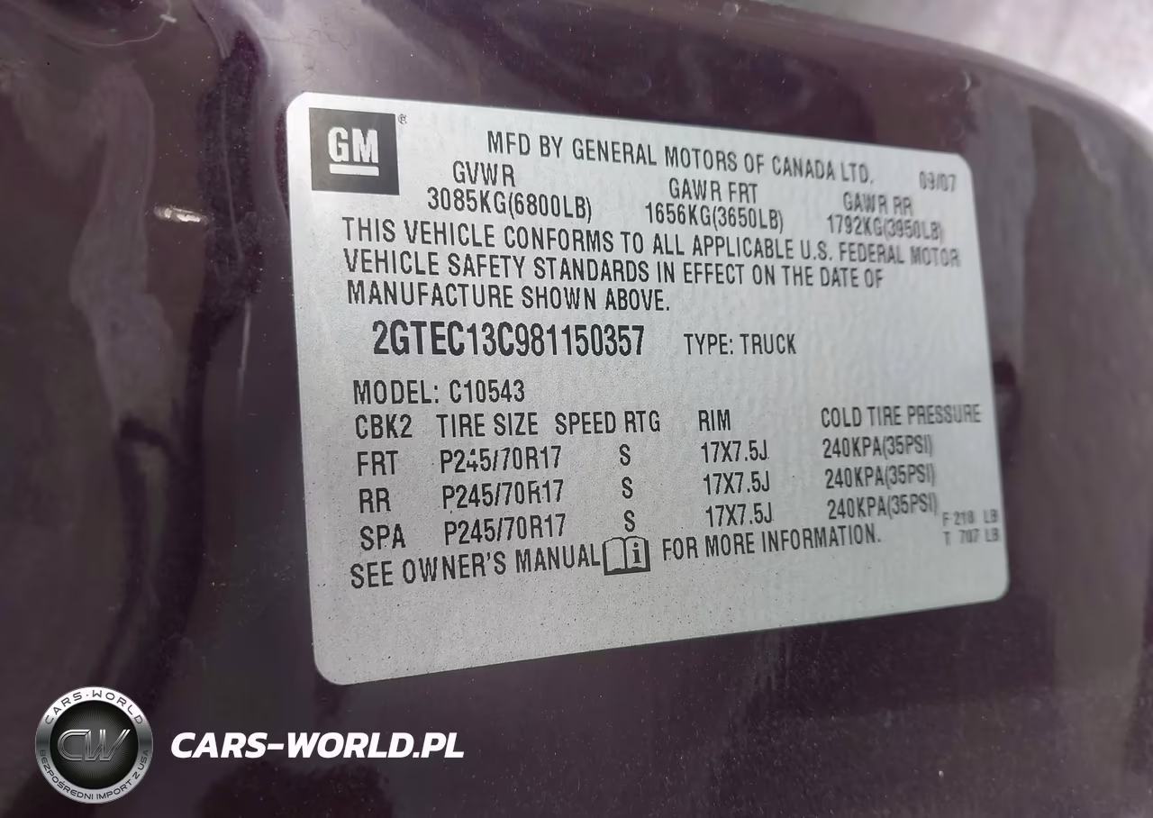 2008 GMC Sierra 1500 Sl VIN:2GTEC13C981150357 - 9