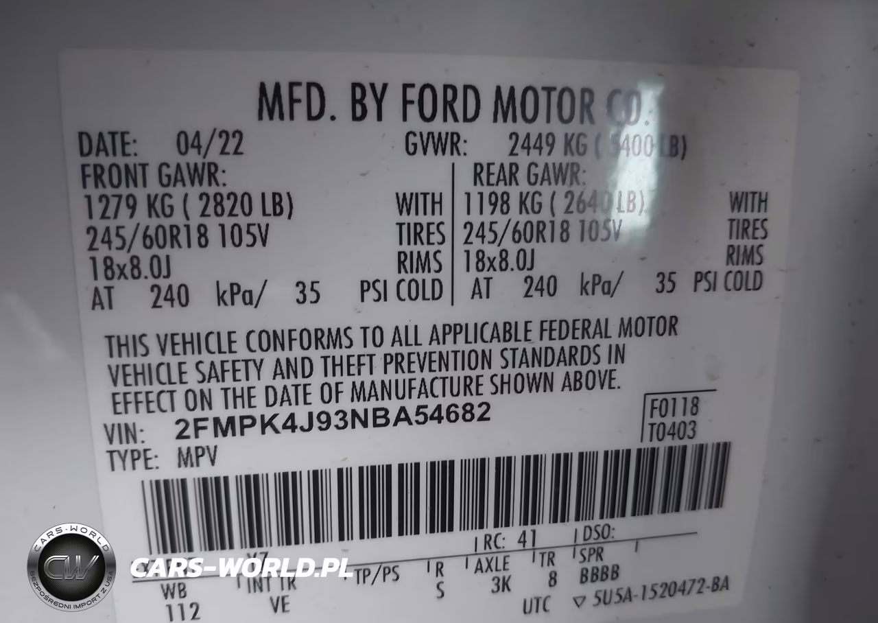 2022 Ford Edge Sel VIN:2FMPK4J93NBA54682 - 9
