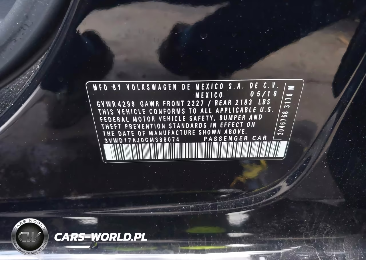 2016 Volkswagen Jetta 1.8T Sport VIN:3VWD17AJ0GM388074 - 9