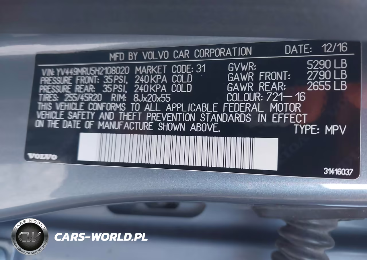 2017 Volvo Xc60 T6 Inscription VIN:YV449MRU5H2108020 - 9