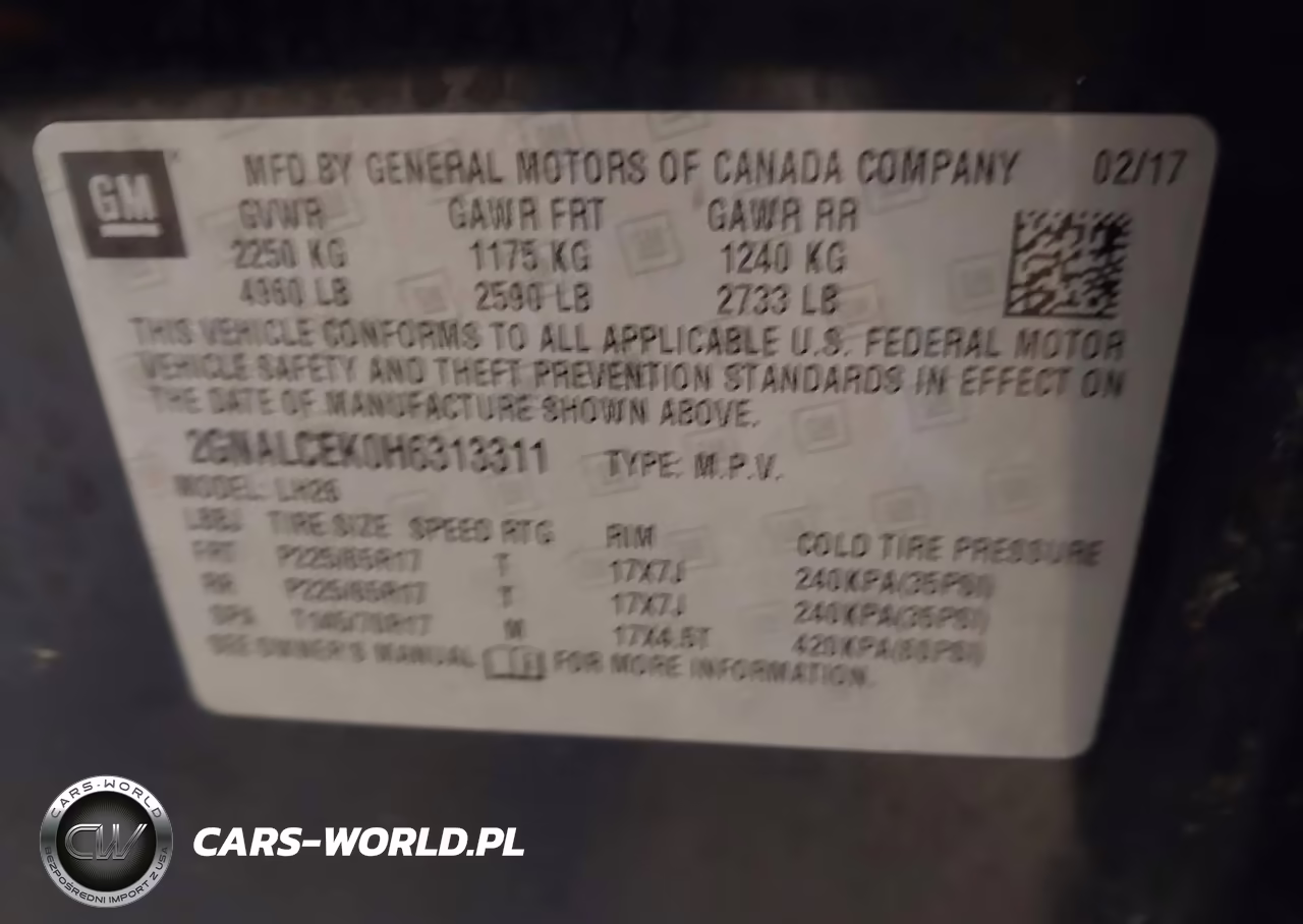 2017 Chevrolet Equinox Lt VIN:2GNALCEK0H6313311 - 9