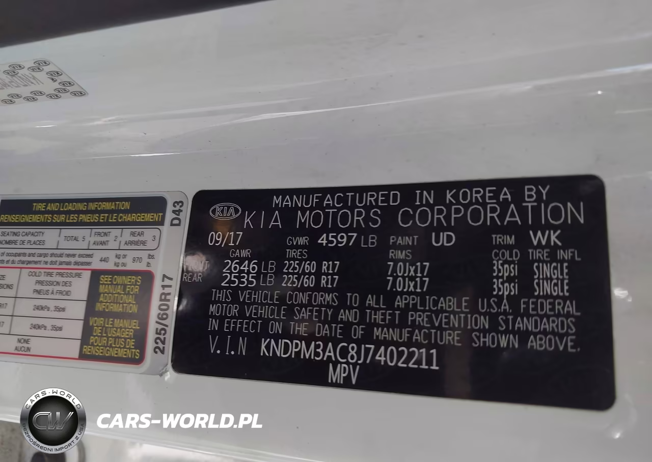 2018 Kia Sportage Lx VIN:KNDPM3AC8J7402211 - 9
