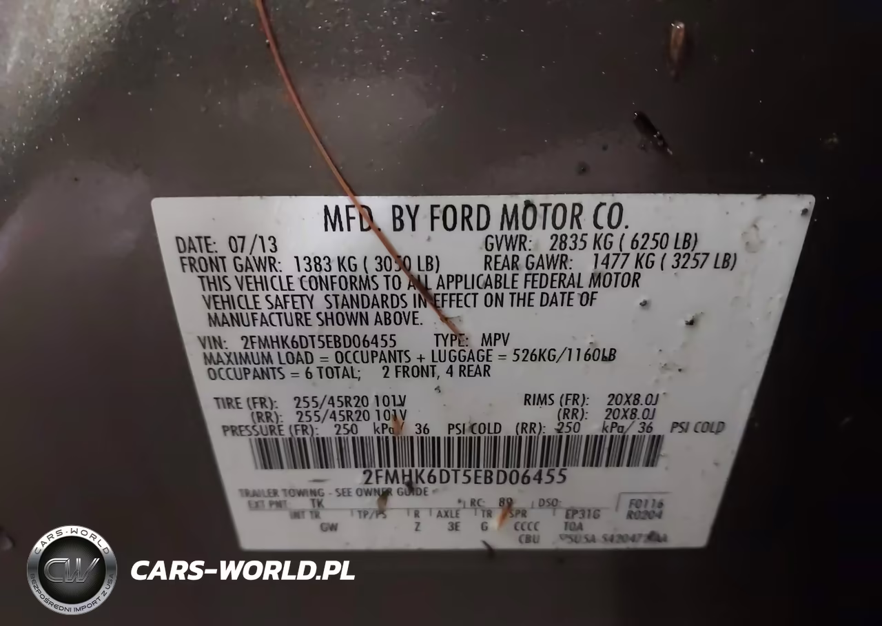 2014 Ford Flex Limited VIN:2FMHK6DT5EBD06455 - 9