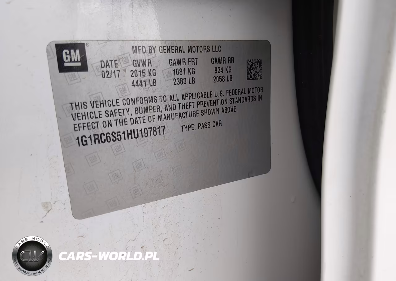 2017 Chevrolet Volt Lt VIN:1G1RC6S51HU197817 - 9