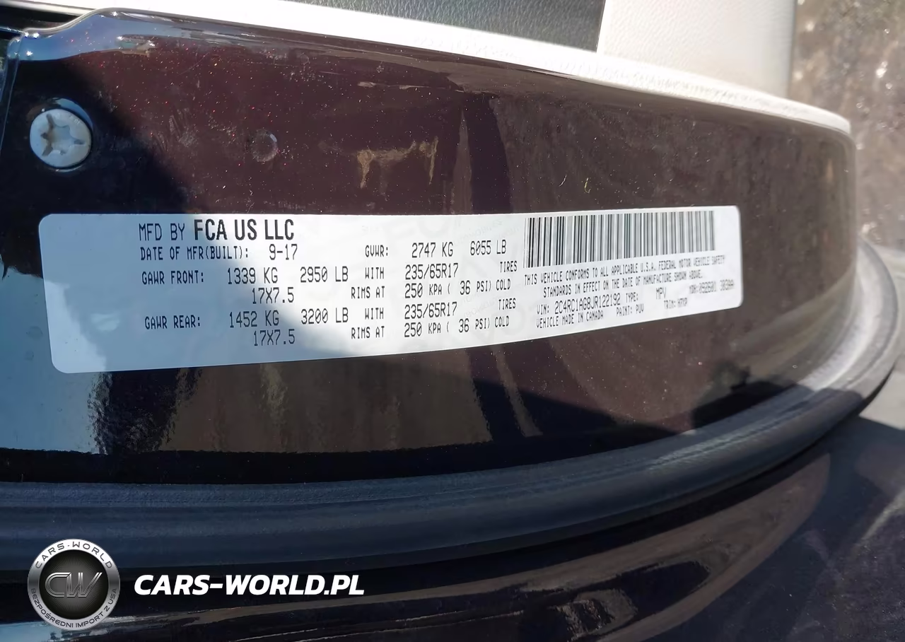 2018 Chrysler Pacifica L VIN:2C4RC1AG8JR122192 - 9