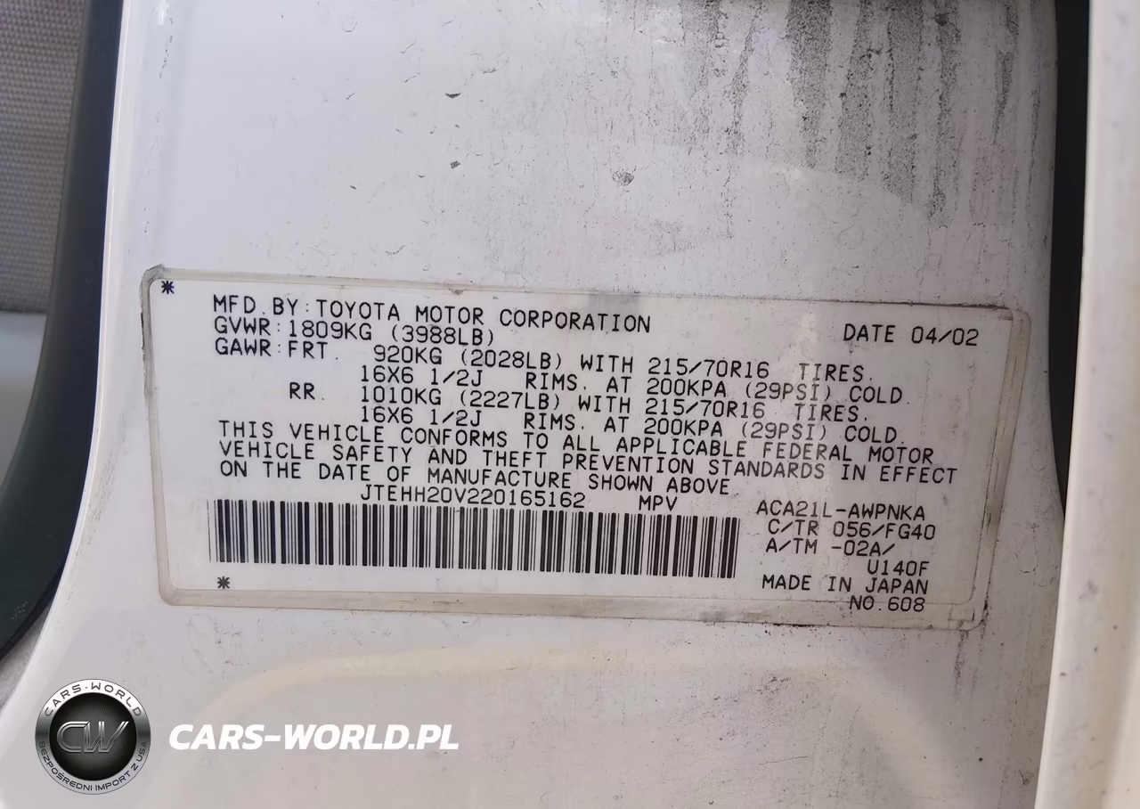 2002 Toyota Rav4 VIN:JTEHH20V220165162 - 9