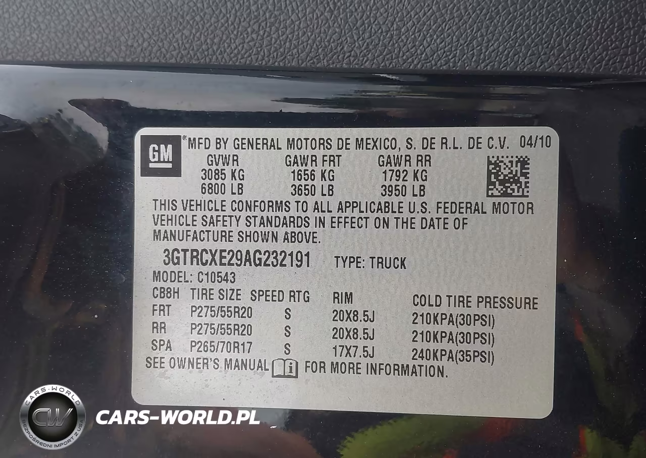 2010 GMC Sierra 1500 Denali VIN:3GTRCXE29AG232191 - 9