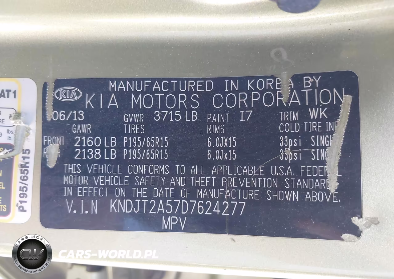 2013 Kia Soul VIN:KNDJT2A57D7624277 - 9