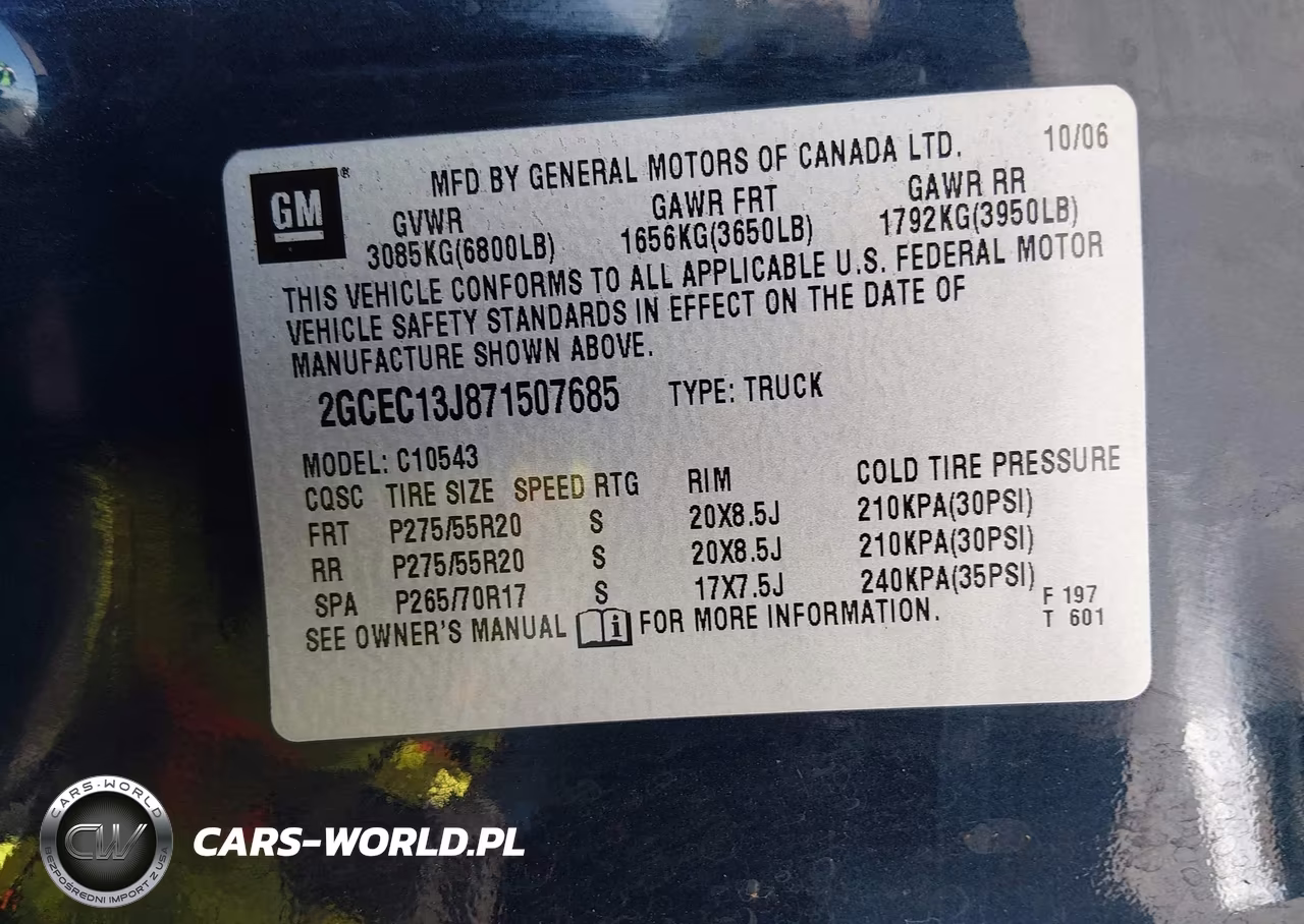 2007 Chevrolet Silverado 1500 Ltz VIN:2GCEC13J871507685 - 9