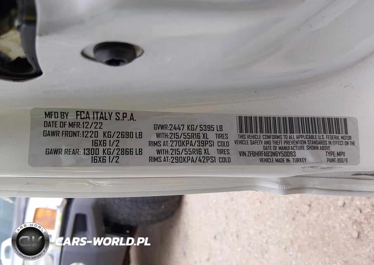 2022 Ram Promaster City Cargo Van VIN:ZFBHRFAB3N6Y50093 - 8