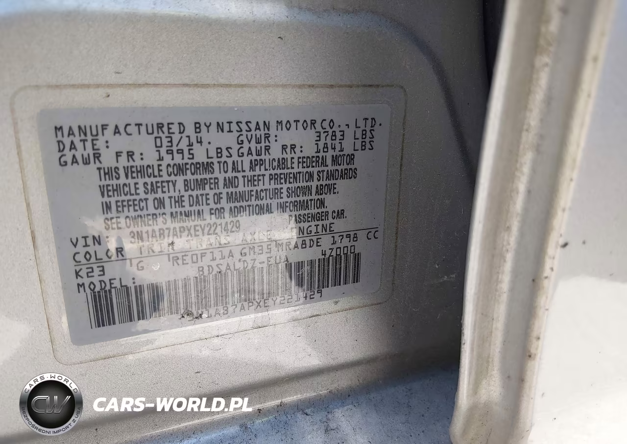 2014 Nissan Sentra Sv VIN:3N1AB7APXEY221429 - 9