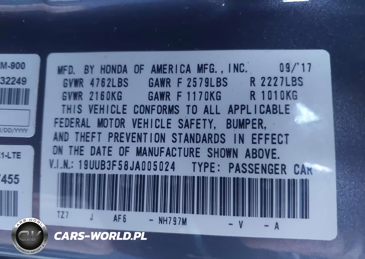 2018 Acura Tlx Tech Pkg VIN:19UUB3F58JA005024 - 9