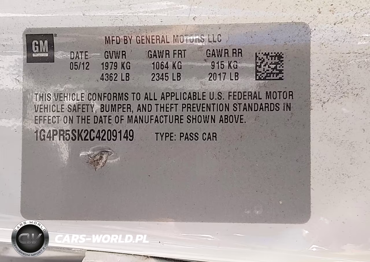 2012 Buick Verano Convenience Group VIN:1G4PR5SK2C4209149 - 9