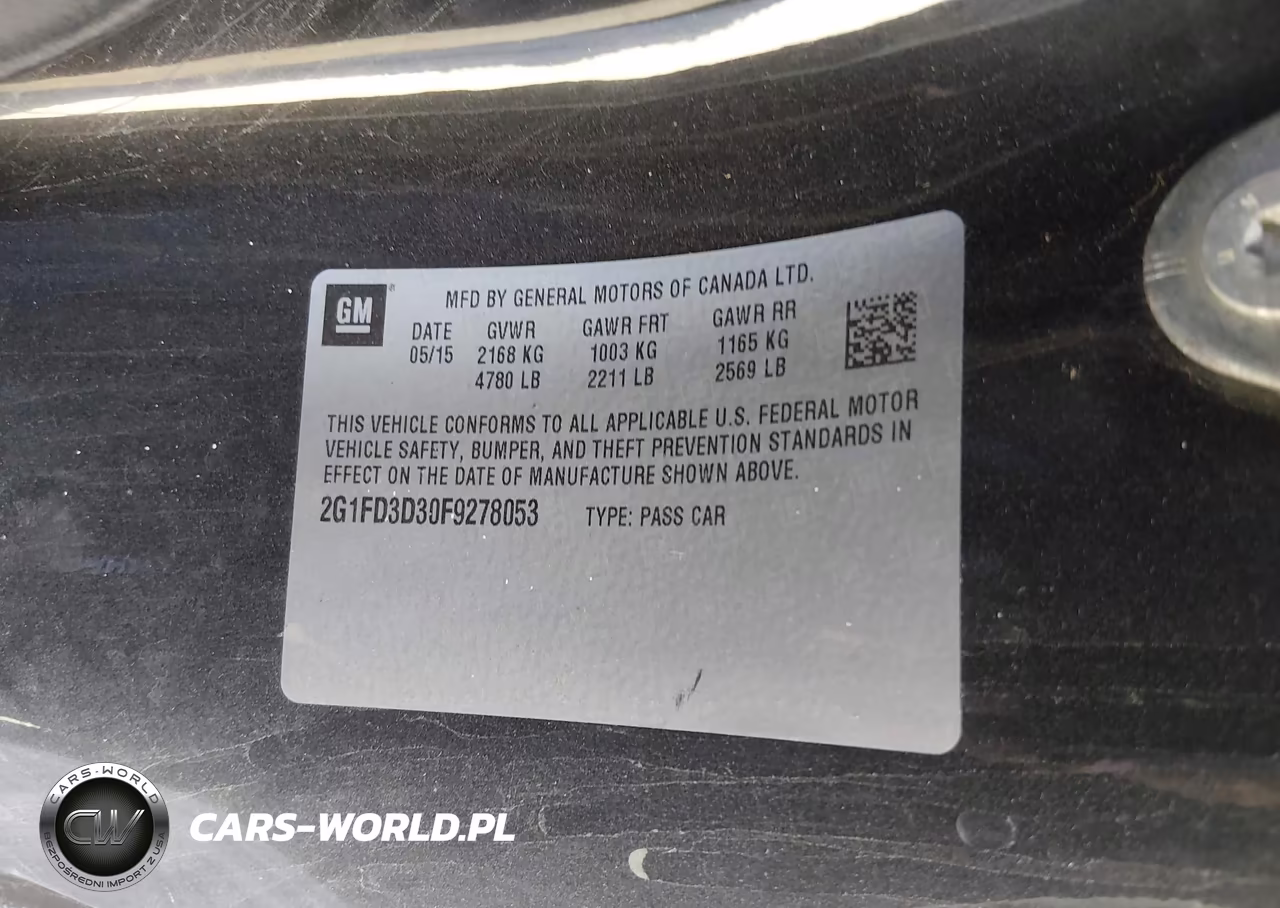 2015 Chevrolet Camaro 1Lt VIN:2G1FD3D30F9278053 - 9