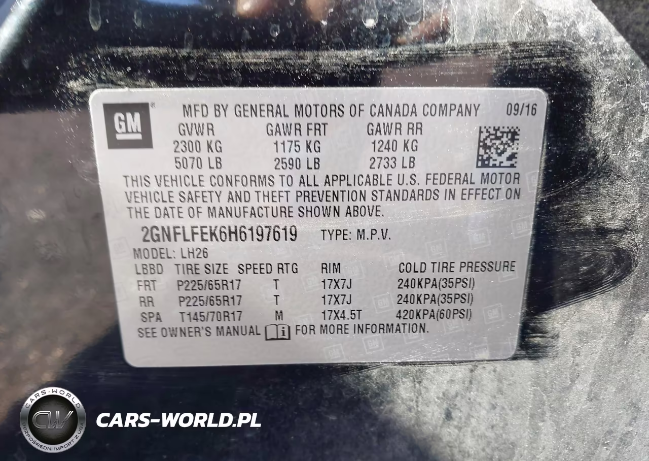 2017 Chevrolet Equinox Lt VIN:2GNFLFEK6H6197619 - 9