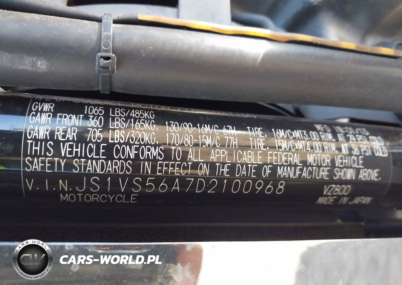 2013 Suzuki Vz800 VIN:JS1VS56A7D2100968 - 10