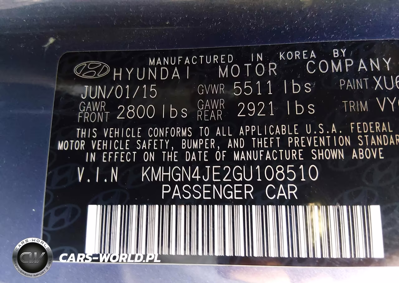 2016 Hyundai Genesis 3.8 VIN:KMHGN4JE2GU108510 - 9