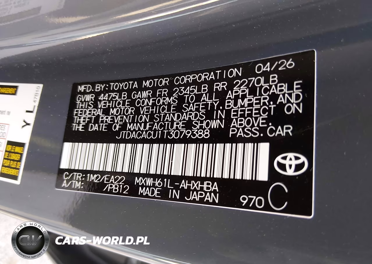 2026 Toyota Prius Plug-In Hybrid Xse Premium VIN:JTDACACU1T3079388 - 9